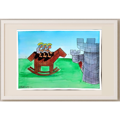 Ramin Rezaie 29x21cm Original Cartoon BOD00381