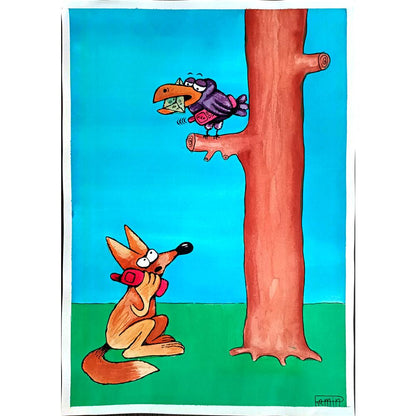 Ramin Rezaie 29x21cm Original Cartoon BOD00383