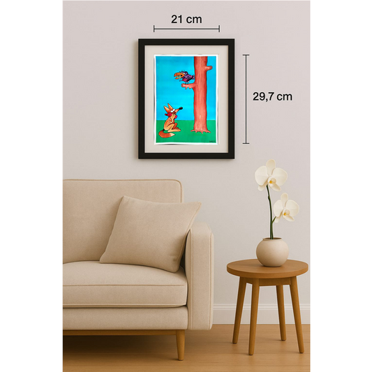 Ramin Rezaie 29x21cm Orijinal Karikatür BOD00383