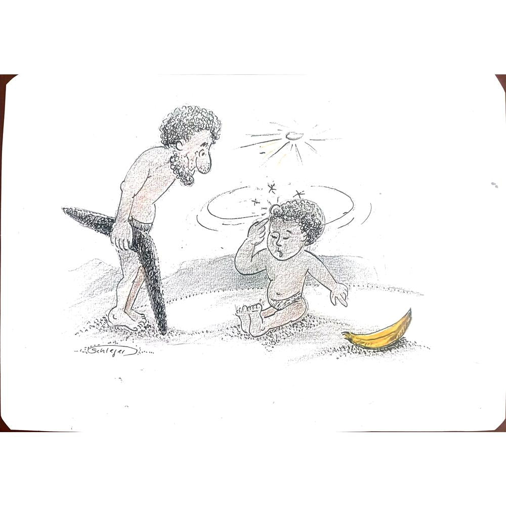 Wolfgang Schlegel 29x21cm Original Cartoon BOD00385