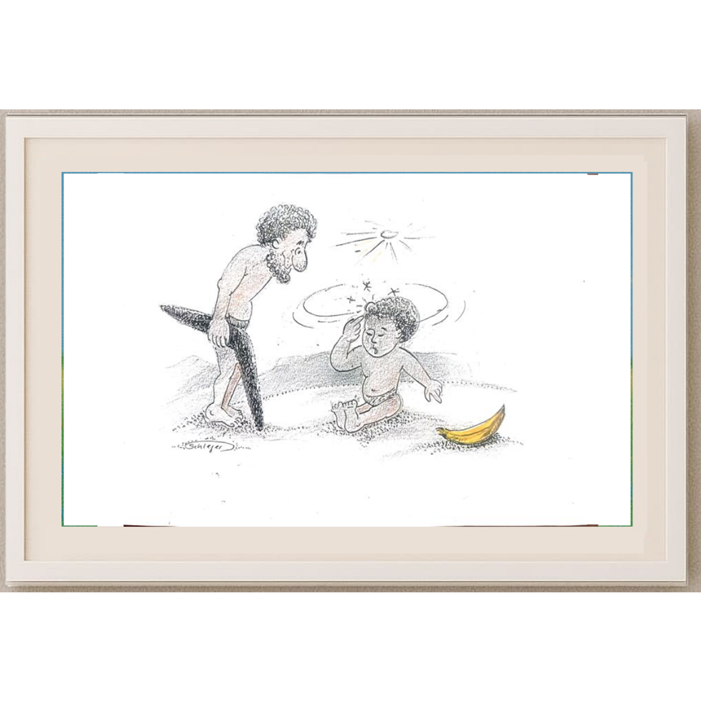 Wolfgang Schlegel 29x21cm Original Cartoon BOD00385
