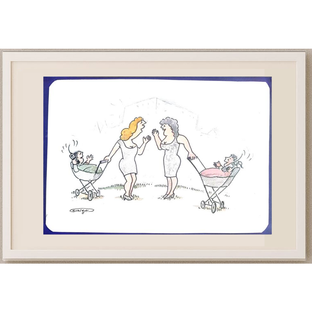 Wolfgang Schlegel 29x21cm Original Cartoon BOD00386