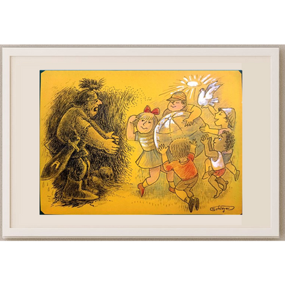 Wolfgang Schlegel 29x21cm Original Cartoon BOD00387