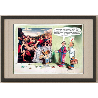 Osmar Sorbellini 29x21cm Original Cartoon BOD00390