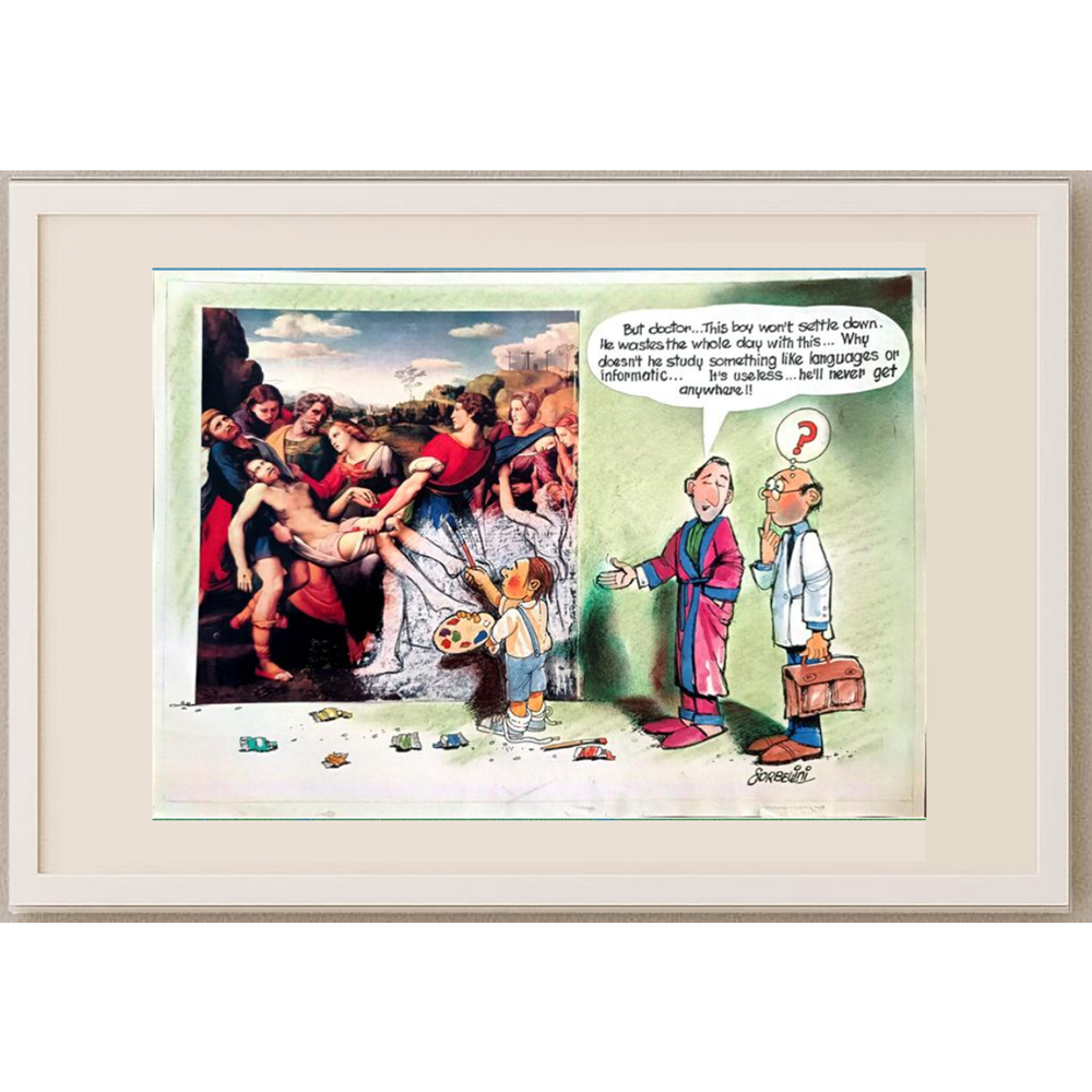Osmar Sorbellini 29x21cm Original Cartoon BOD00390