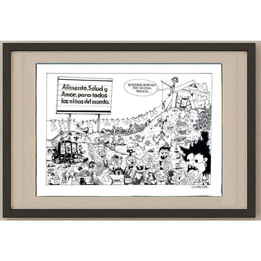 Josuran Oscar 29x21cm Orijinal Karikatür BOD00391