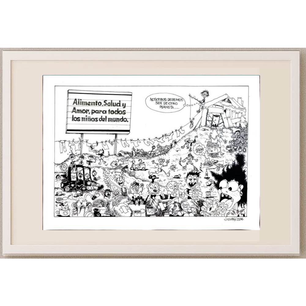 Josuran Oscar 29x21cm Orijinal Karikatür BOD00391