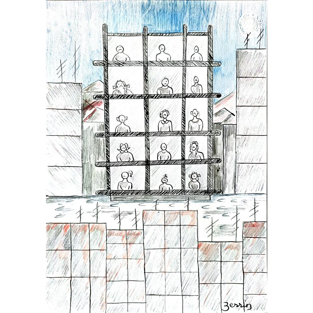 Zerrin Tığlıoğlu 29x21cm Original Cartoon BOD00392