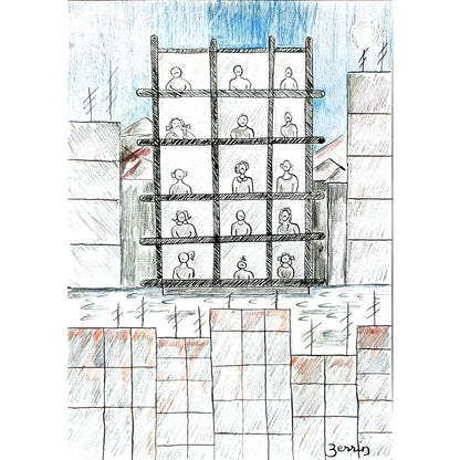 Zerrin Tığlıoğlu 29x21cm Original Cartoon BOD00392