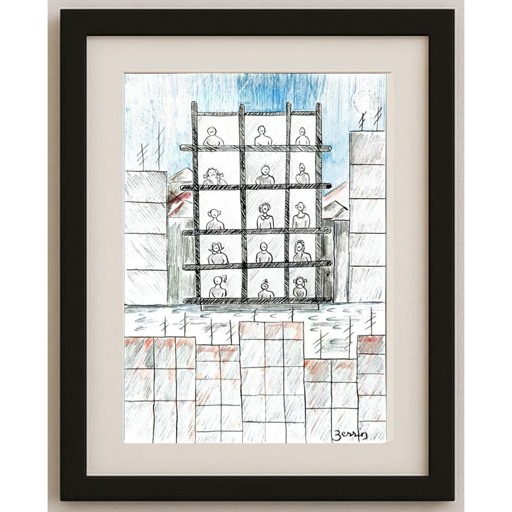 Zerrin Tığlıoğlu 29x21cm Original Cartoon BOD00392