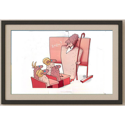 Evgeny Kran 29x21cm Orijinal Karikatür BOD00393