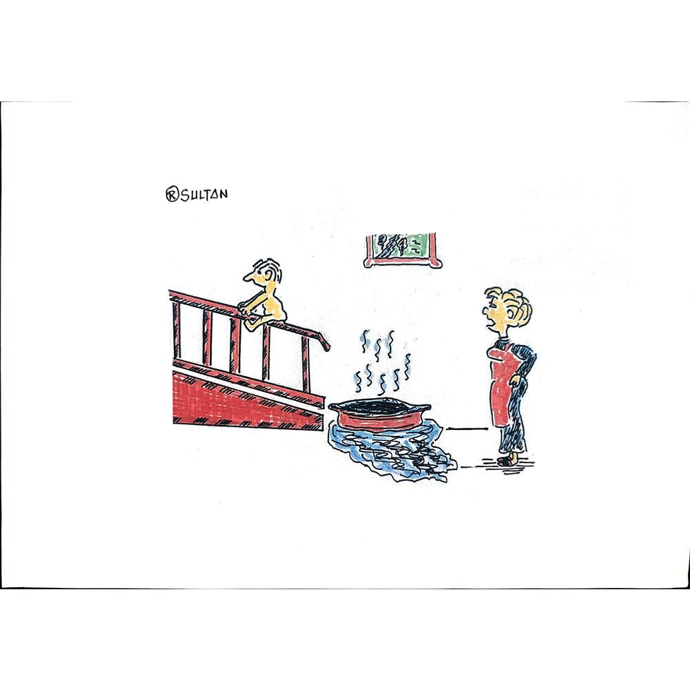 Resad Sultanovic 29x21cm Original Cartoon BOD00394