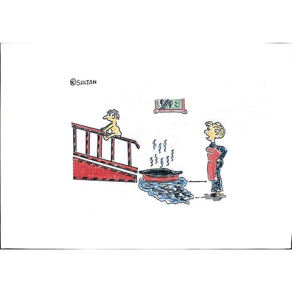 Resad Sultanovic 29x21cm Original Cartoon BOD00394
