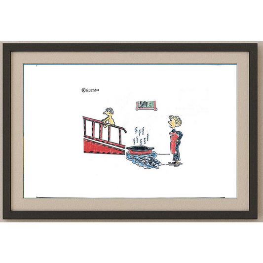 Resad Sultanovic 29x21cm Original Cartoon BOD00394