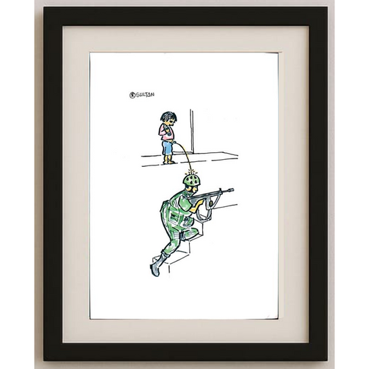 Resad Sultanovic 29x21cm Original Cartoon BOD00396