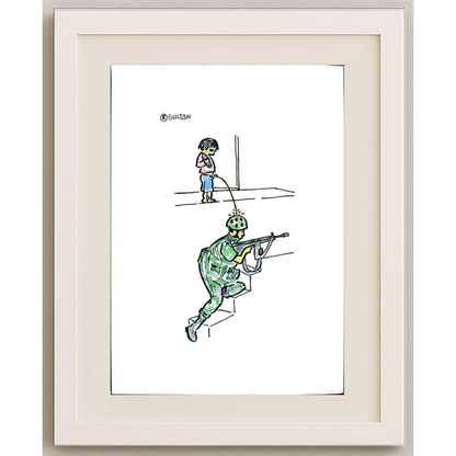 Reshad Sultanovic 29x21cm Orijinal Karikatür BOD00396