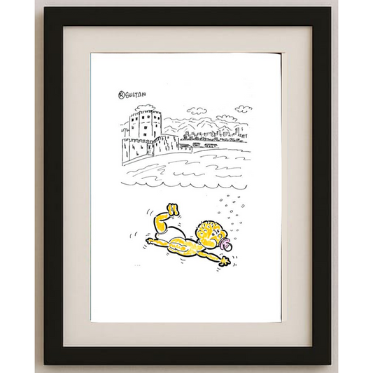 Resad Sultanovic 29x21cm Original Cartoon BOD00397