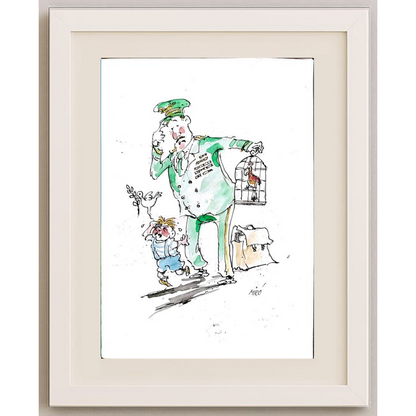 Georgijevski Miroslav 29x21cm Orijinal Karikatür BOD00400