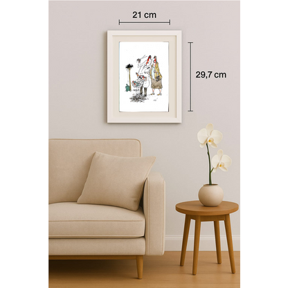 Georgijevski Miroslav 29x21cm Orijinal Karikatür BOD00401