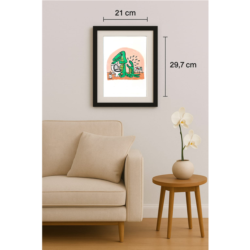 Dieter Bevers 29x21cm Orijinal Karikatür BOD00402