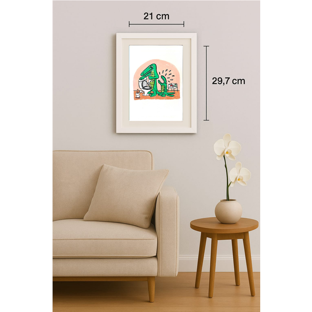 Dieter Bevers 29x21cm Orijinal Karikatür BOD00402