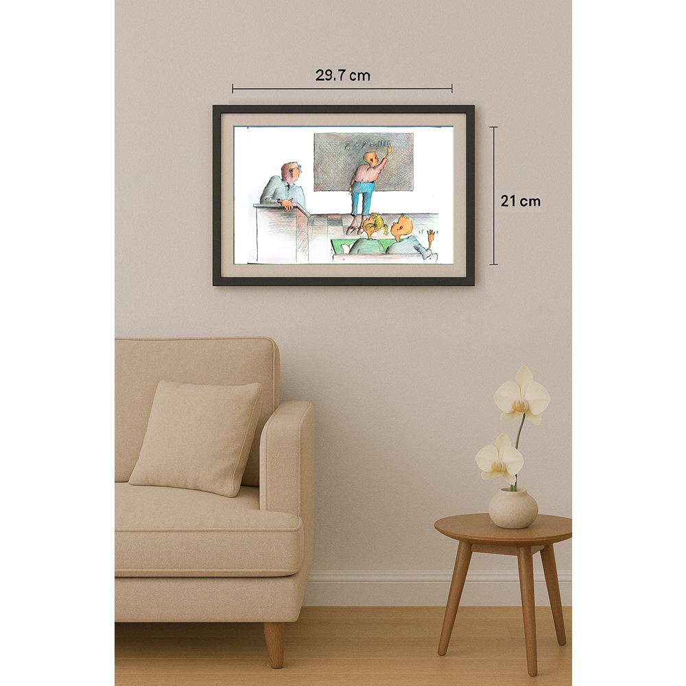 Tsocho Peev 29x21cm Orijinal Karikatür BOD00405