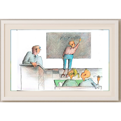 Tsocho Peev 29x21cm Orijinal Karikatür BOD00405