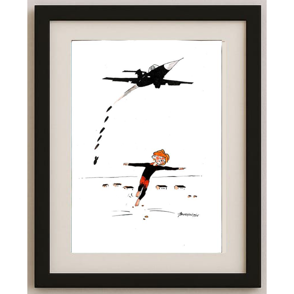 Burhanettin Ardagil 29x21cm Orijinal Karikatür BOD00407