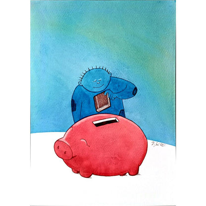 Taeyong Kang 29x21cm Orijinal Karikatür BOD00412