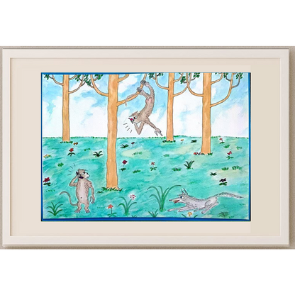 Zhang Jian Sheng 35x21cm Orijinal Karikatür BOD00414