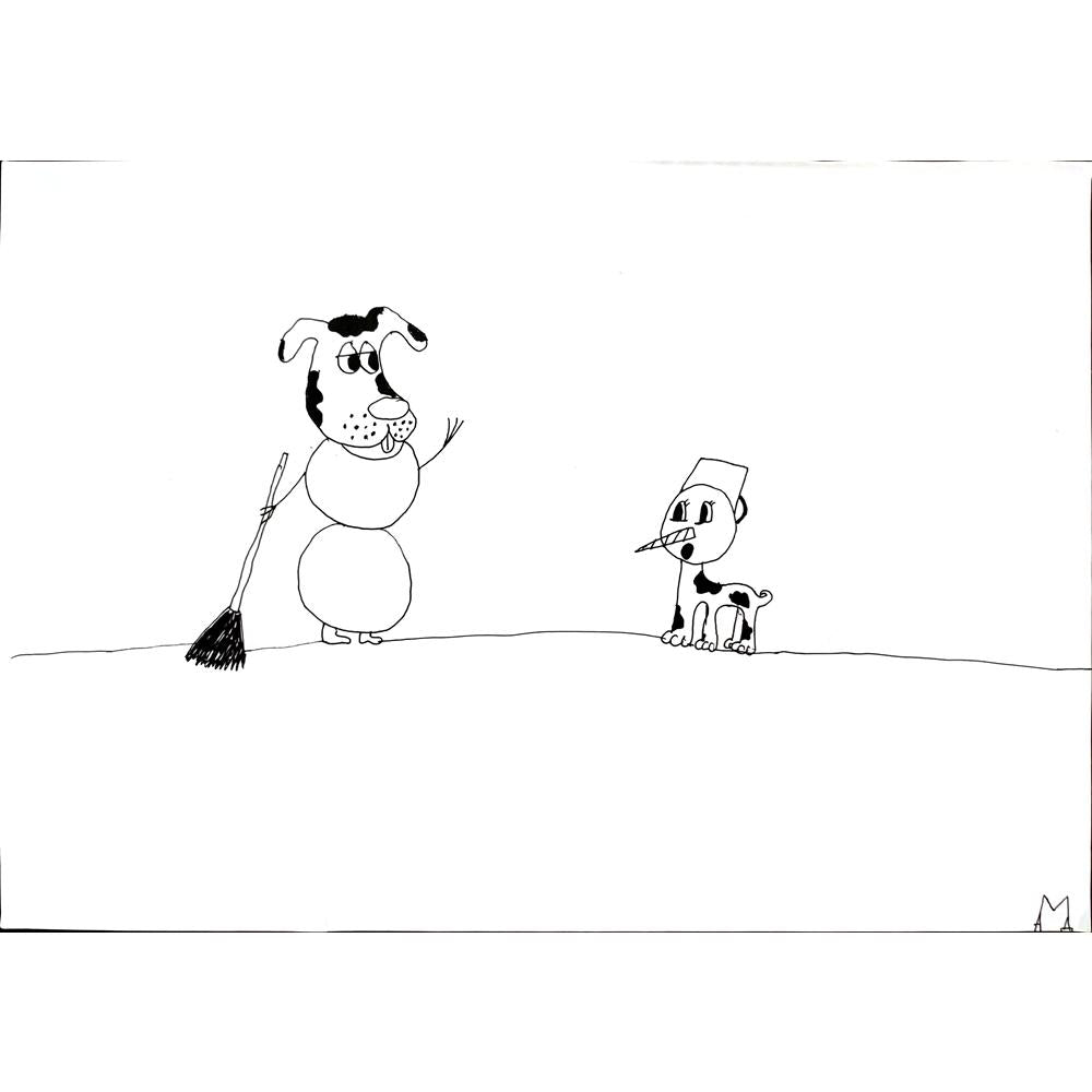 Mitkina Alena 29x21cm Orijinal Karikatür BOD00422