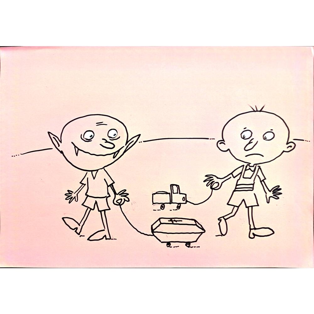 Smirnova Galina 29x21cm Orijinal Karikatür BOD00431
