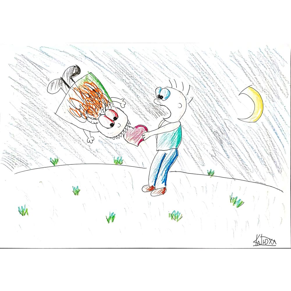 Siplotova Katya 29x21cm Orijinal Karikatür BOD00433