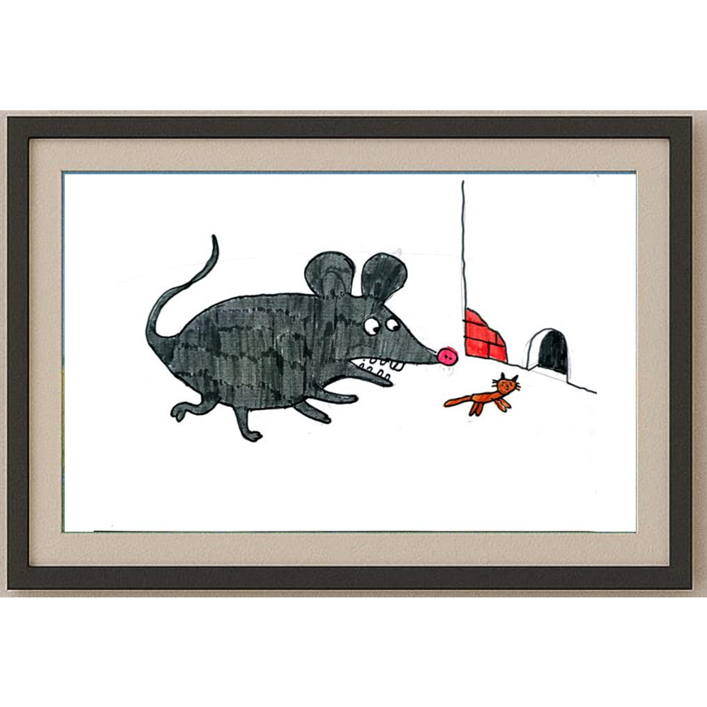 Kozlova Masha 29x21cm Orijinal Karikatür BOD00439