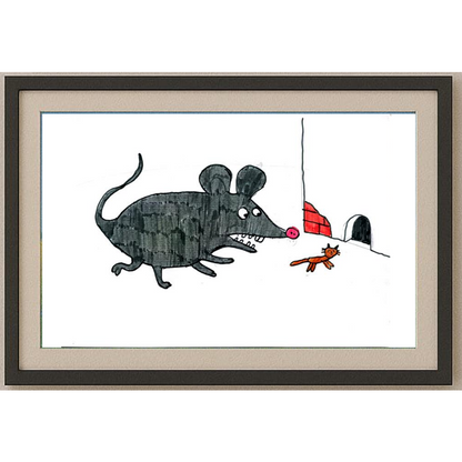 Kozlova Masha 29x21cm Orijinal Karikatür BOD00439