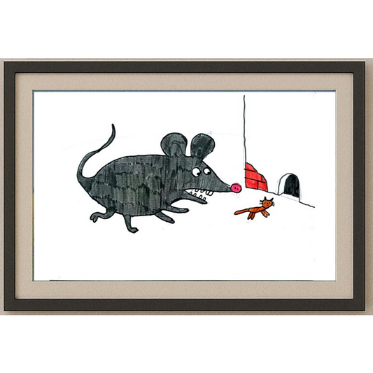 Kozlova Masha 29x21cm Orijinal Karikatür BOD00439