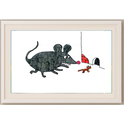 Kozlova Masha 29x21cm Orijinal Karikatür BOD00439