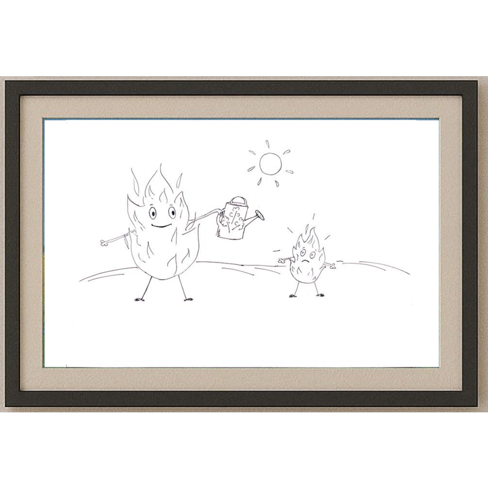 Manakova Natalia 29x21cm Orijinal Karikatür BOD00445