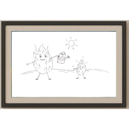 Manakova Natalia 29x21cm Orijinal Karikatür BOD00445