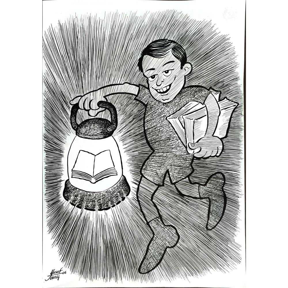 Yusuf Temiz 43x30cm Orijinal Karikatür BOD00448