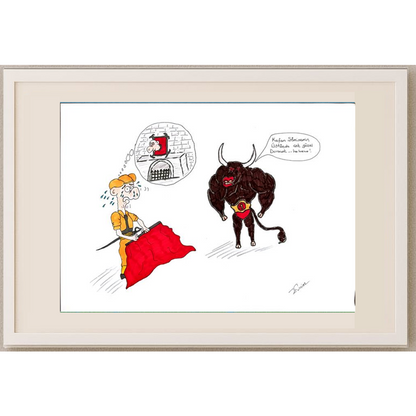 Evrim Coşkun 43x30cm Orijinal Karikatür BOD00450