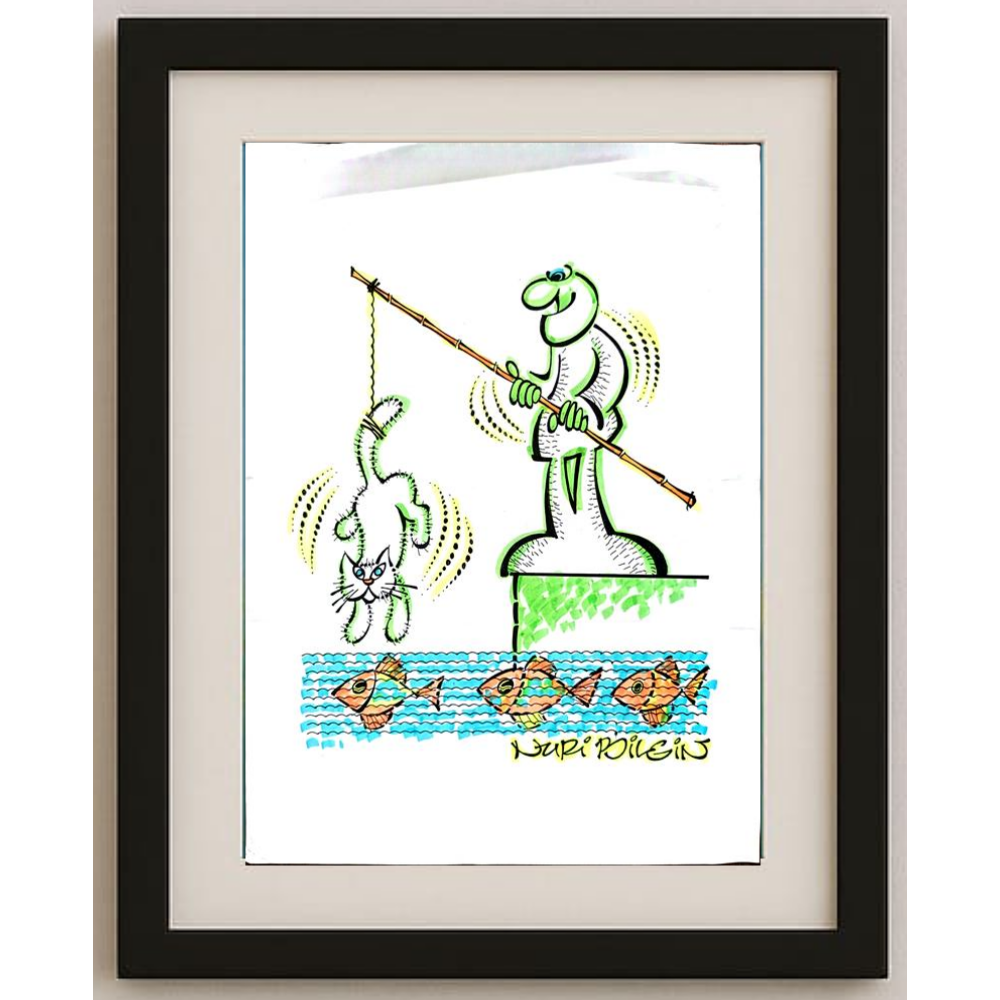 Nuri Bilgin 35x25cm Orijinal Karikatür BOD00452