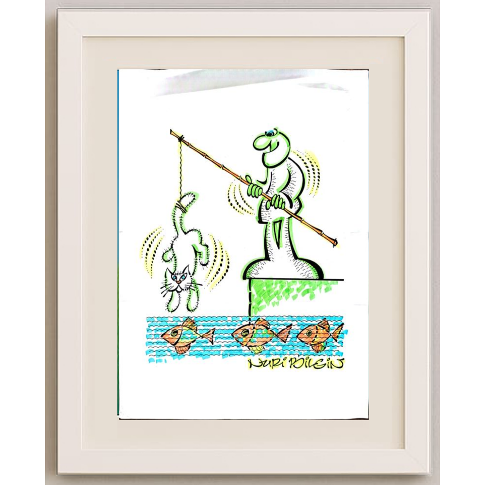 Nuri Bilgin 35x25cm Orijinal Karikatür BOD00452
