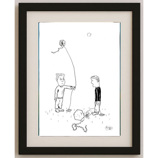 Burak Akbay 29x21cm Orijinal Karikatür BOD00457