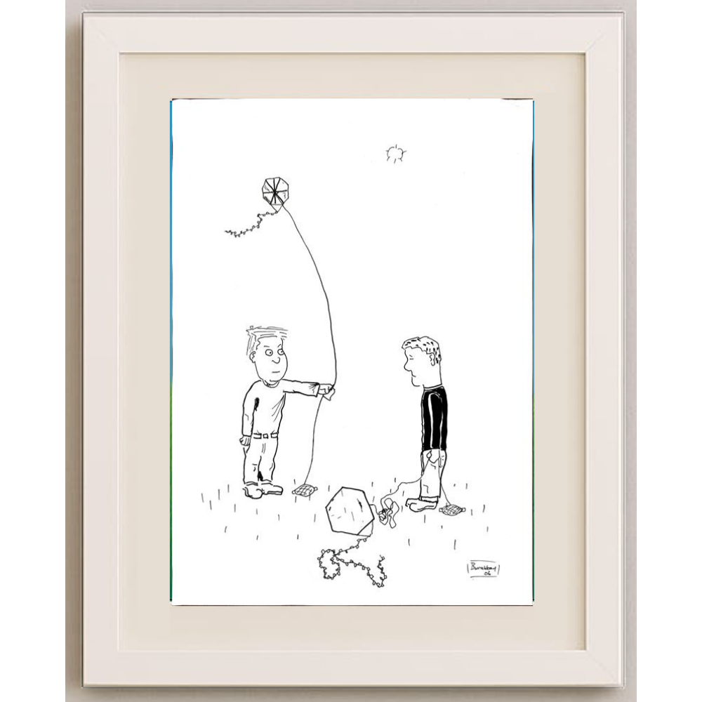 Burak Akbay 29x21cm Orijinal Karikatür BOD00457