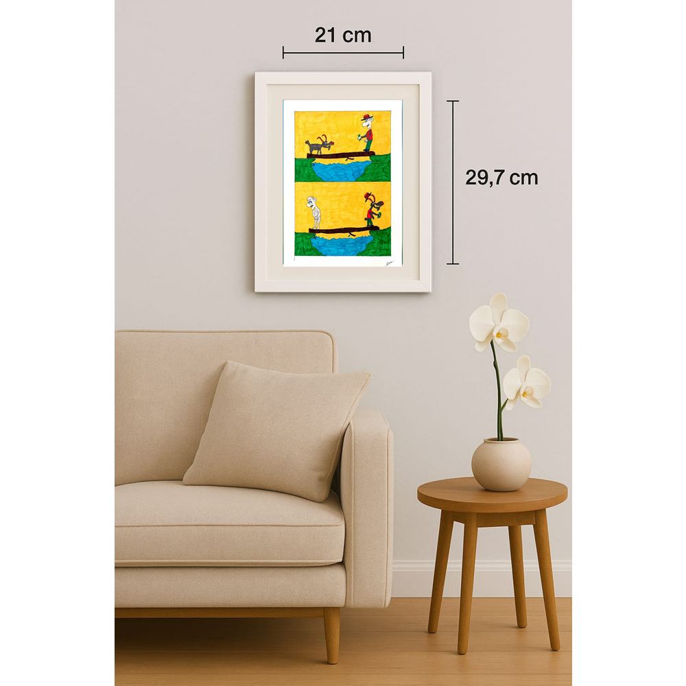 Evrim Coşkun 29x21cm Orijinal Karikatür BOD00459