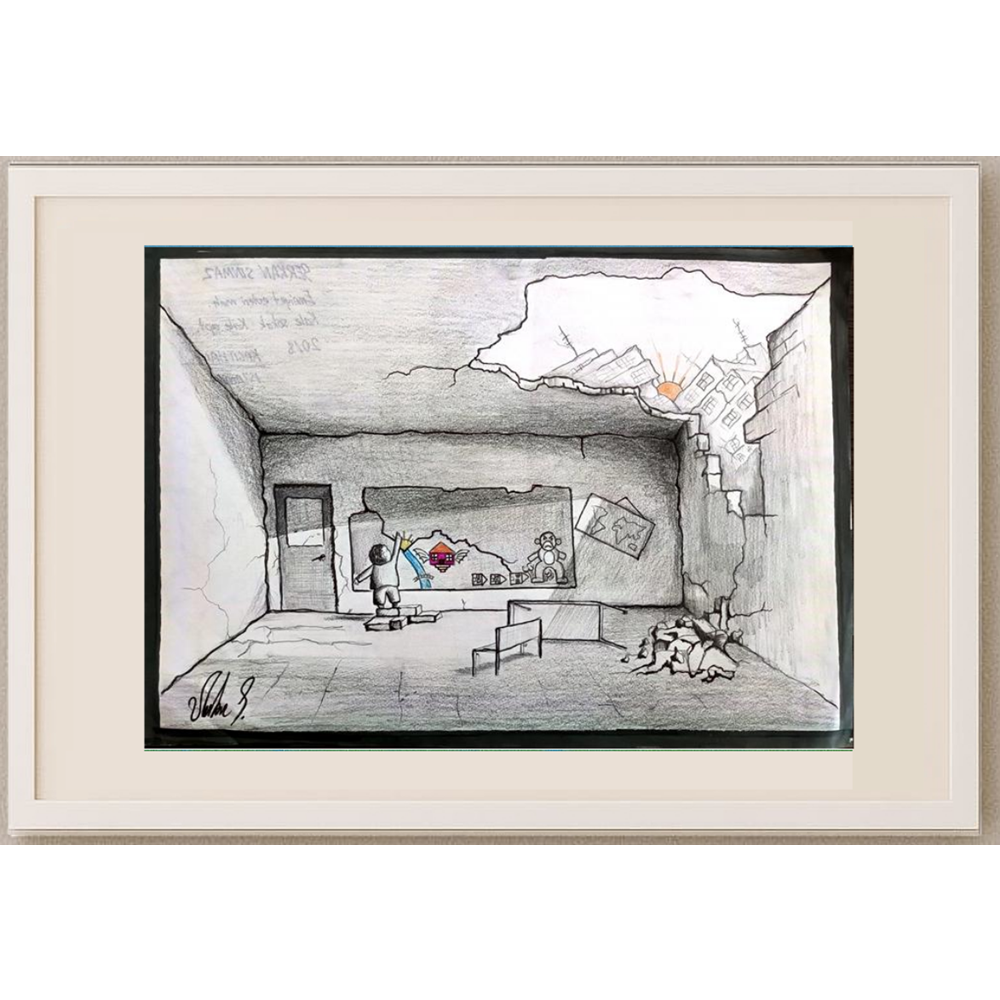 Serkan Sınmaz 29x21cm Orijinal Karikatür BOD00460