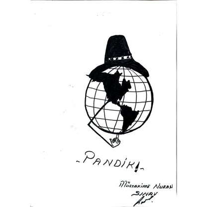 Müstakime Nuran Sınav 29x21cm Orijinal Karikatür BOD00461