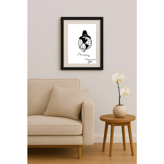Müstakime Nuran Sınav 29x21cm Orijinal Karikatür BOD00461