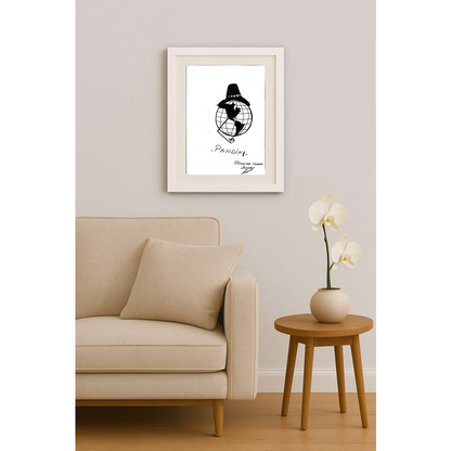 Müstakime Nuran Sınav 29x21cm Orijinal Karikatür BOD00461